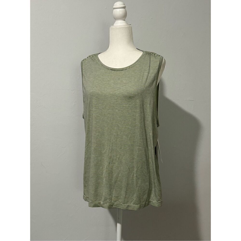 Zella NWT tank top striped green